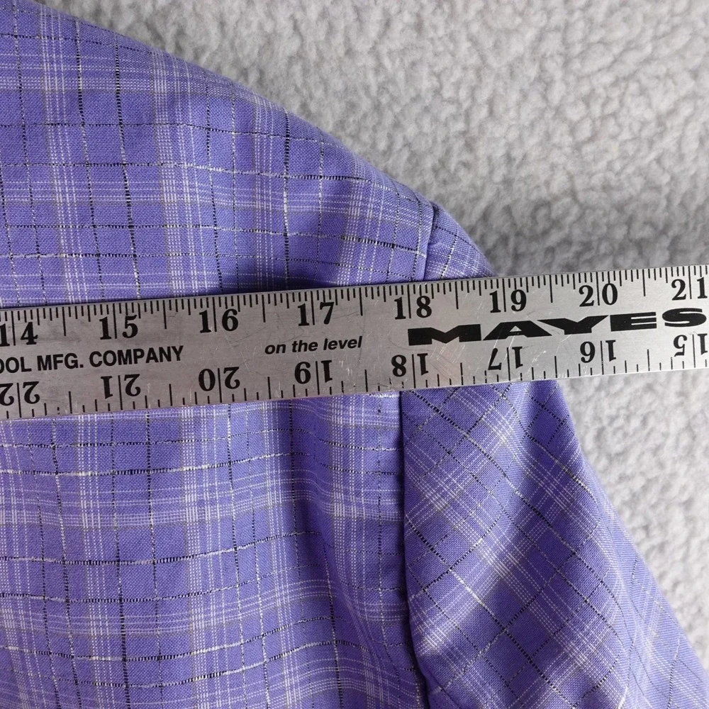 Maceoo Willburn Mens Blue Purple Plaid Blazer Jacket Size XXL 48/6 Meticulous‎